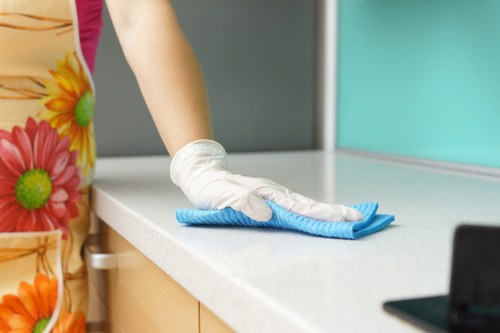 Bathroom cleaning for a move-out property in Brompton